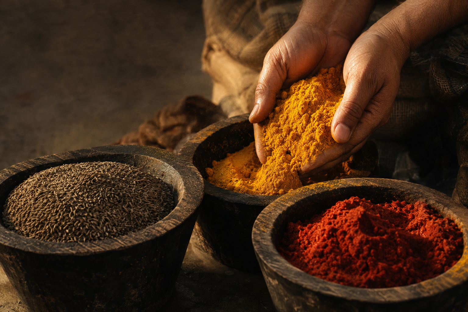 AMCROPS spices prepared for quality review